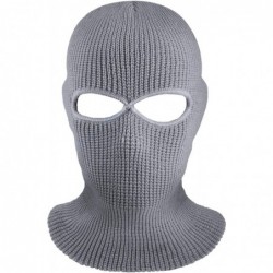 Balaclavas 2-Hole Knitted Full Face Cover Ski Mask- Adult Winter Balaclava Warm Knit Full Face Mask for Outdoor Sports - CE18...