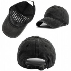 Baseball Caps Women's&Men's Pocket Design Adjustable Washed Baseball Cap Unisex Hats - Navy - CI193UU375W $31.90