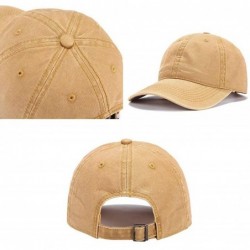 Baseball Caps Women's&Men's Pocket Design Adjustable Washed Baseball Cap Unisex Hats - Navy - CI193UU375W $31.90
