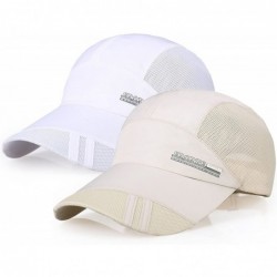 Baseball Caps New UV Quick-Drying Waterproof Baseball Cap Outdoor Lightweight UV Protection Hats - White+beige - CZ18EX55R3S ...
