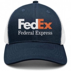Baseball Caps Mens Printed FedEx-Ground-Express-Violet-Green-Logo-Symbol-Adjustable Sun Cap - Navy-blue-33 - CU18QYAHRQM $21.13