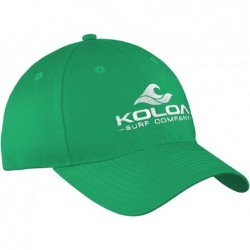 Baseball Caps Old School Curved Bill Solid Snapback Hats - Kelly Green With White Embroidered Logo - CN17YK0X2RY $30.13