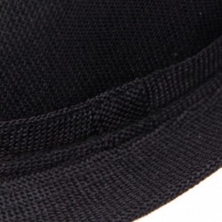 Sun Hats Fedoras Gangster Summer Hat Jazz Caps Black - CW11KYC36UR $14.52