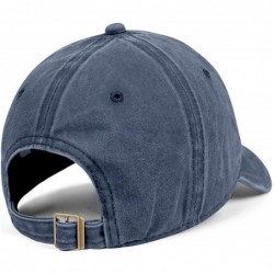 Baseball Caps Unisex Men Denim Baseball Hats Cotton Adjustable Mesh Visor-Hoyt-Team-Logo-Flat Caps - Blue-6 - C418T4A6QEH $36.31