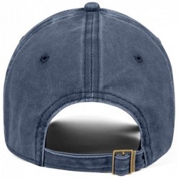 Baseball Caps Unisex Men Denim Baseball Hats Cotton Adjustable Mesh Visor-Hoyt-Team-Logo-Flat Caps - Blue-6 - C418T4A6QEH $36.31