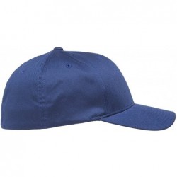 Baseball Caps Men's Athletic Baseball Fitted Cap - Royal - CT18E4OXL6L $31.08