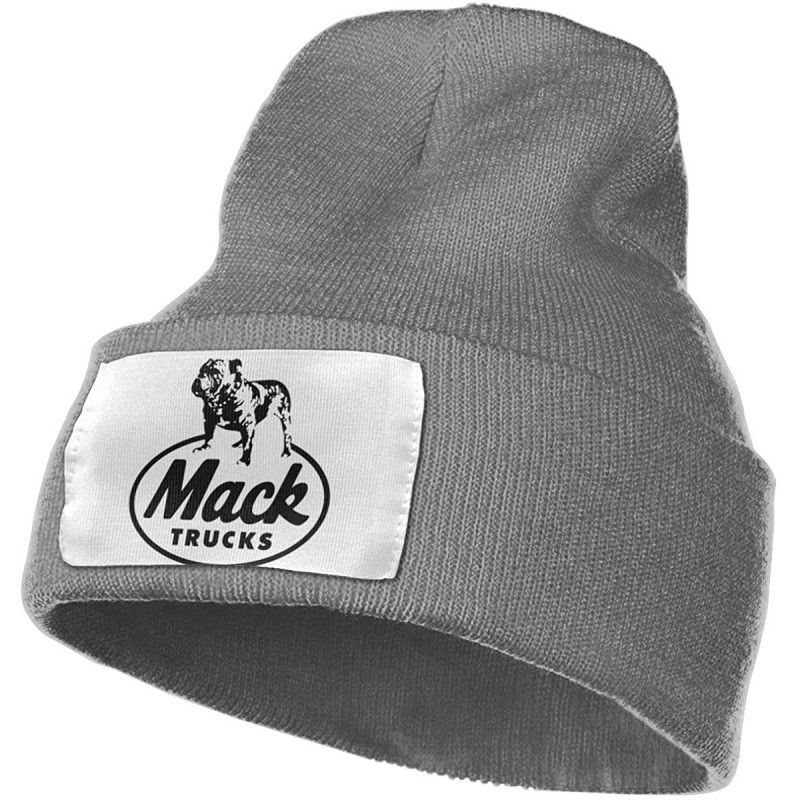 Skullies & Beanies Unisex Mack Trucks Beanie Hat Winter Warm Knit Skull Hat Cap - Deep Heather - C318KSDNLC7 $33.46