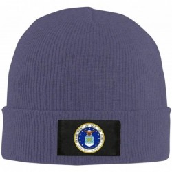 Skullies & Beanies US Air Force Unisex Warm Winter Hat Knit Beanie Skull Cap Cuff Beanie Hat Winter Hats - Navy - C818ME82X7D...