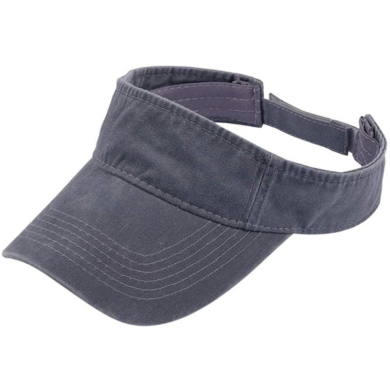 Sun Hats Summer Hat- 2019 Men and Women Summer Visor Sun Plain Hat Sunscreen Cap - A-gray - CK18S4LED9X $20.43