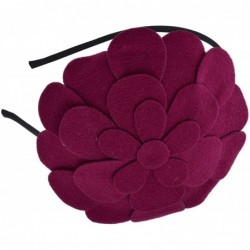 Headbands Fascinator Headband Flower Pillbox Hat Hair Hoop Wedding Headpiece - CV120HDXHKB $43.94