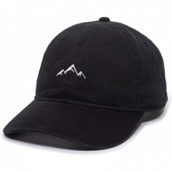 Baseball Caps Adult Mountain Dad Hat-Unstructured Soft Cotton Cap- Black- One Size (AMZ4067459) - C2188LGO8TZ $28.45