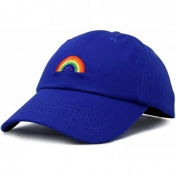 Baseball Caps Rainbow Baseball Cap Womens Hats Cute Hat Soft Cotton Caps - Royal Blue - CY18MD3EX25 $22.59