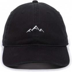 Baseball Caps Adult Mountain Dad Hat-Unstructured Soft Cotton Cap- Black- One Size (AMZ4067459) - C2188LGO8TZ $33.26