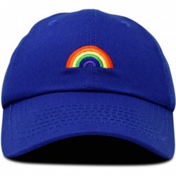 Baseball Caps Rainbow Baseball Cap Womens Hats Cute Hat Soft Cotton Caps - Royal Blue - CY18MD3EX25 $17.10