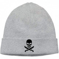 Skullies & Beanies Knife Skull Chef Skull Caps Beanie Hats for Mens - C818KMXXZS2 $29.56