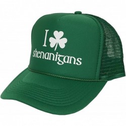 Baseball Caps I Shamrock Shenanigans- St Patrick's Day Campaign Adjustable Unisex Hat Cap - Green - C312O814ZWQ $22.66