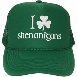 Baseball Caps I Shamrock Shenanigans- St Patrick's Day Campaign Adjustable Unisex Hat Cap - Green - C312O814ZWQ $16.40