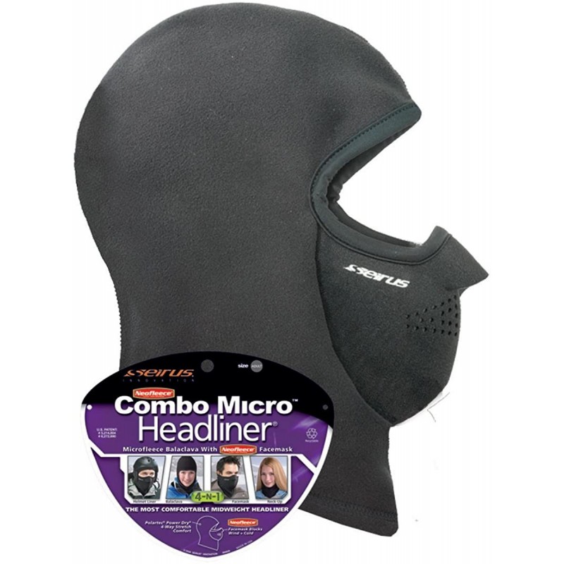 Balaclavas Unisex Combo Micro Polartec Headliner - Head Face and Neck Warmth Protection - C8111MPGOO5 $34.56