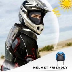 Balaclavas Balaclava - Breathable Face Mask Sun UV Protection for Motorcycle - Black+black - CK192ZGWTZ6 $31.86