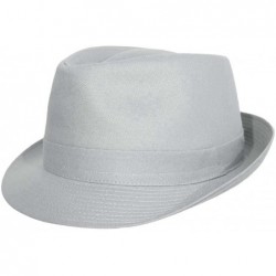 Fedoras Classic Trilby Trilby Hat - Gris-clair - CL11ZIASYEH $69.99