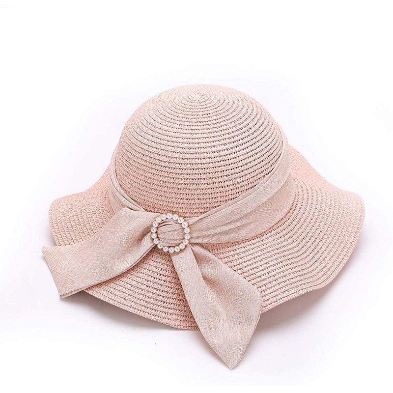 Bucket Hats Packable Sun Hats for Women with UV Protection Stylish Floppy Travel Hat - Z-pink - CK19838RCX2 $22.36