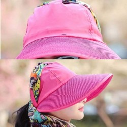 Sun Hats Sun Hat for Women Large Wide Brim Hats Girls Beach UV Protection Packable Baseball Caps - Watermelon - C218R8RLW3Z $...
