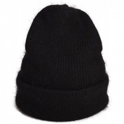 Skullies & Beanies Womens Cashmere Beanie Hat Ski Cap Slouchy Warm Winter Skull Y88 - Black - C8186NE0GTR $18.76