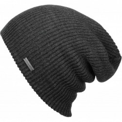 Skullies & Beanies Slouchy Beanie for Men & Women - Premium Quality Beanie Hat + Warm Winter Hat + Beanie - Charcoal - CF126U...