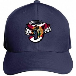 Baseball Caps Jacksonville Jumbo Shrimp Florida Flag Base-Ball Cap & Hat for Men or Women - Navy - C518S60CK0K $31.41
