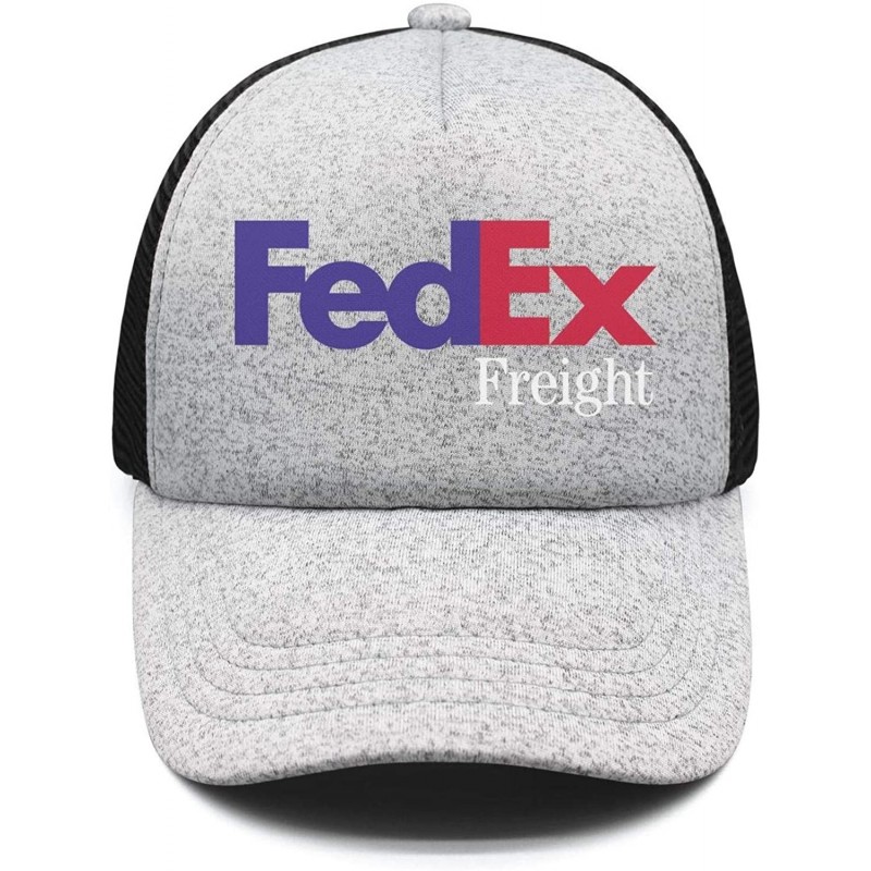 Baseball Caps Mens Casual FedEx-Ground-Express-Violet-Green-Logo-Symbol-Adjustable Fitted Hat - Grey-11 - CU18QYAH7WR $30.47