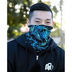 Balaclavas Bandanas Balaclava Neck Gaiter with Carbon Filter- UV Protection Face Cover for Hot Summer - Black Leaves - CF198G...