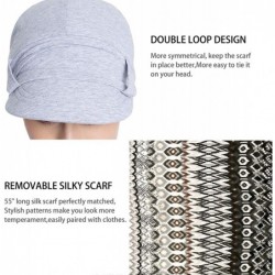 Skullies & Beanies Chemo Hats for Women Bamboo Cotton Lined Newsboy Caps with Scarf Double Loop Headwear for Cancer Hair Loss...
