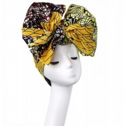 Headbands Stretch Turbans Head-Wrap for Women African Printed Long Hair Scarf Headband - Floral D - CD18R540U4Q $17.88