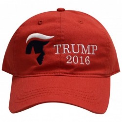 Baseball Caps Trump Face Cotton Baseball Cap Red - CT12CI087XN $17.53