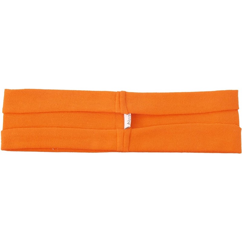 Headbands Yoga Headband - Orange - C9112IST4ZB $12.38