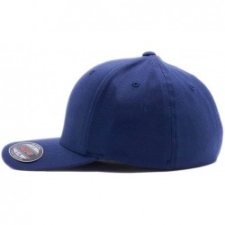 Baseball Caps Waving Flag Embroidered Flexfit Combed - Navy - CE189YQECN5 $33.70
