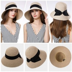 Sun Hats Small Head Women Packable SPF Sun Hat Bucket Chin Strap Summer Beach for Girls 54-56cm - Beige Mix_69087 - CU18SO8T7...