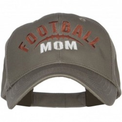 Baseball Caps Football Mom Embroidered Organic Cotton Cap - Olive - C812LJZ0F3D $45.63