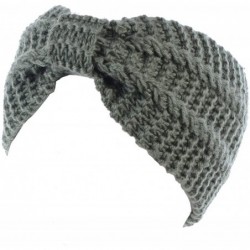 Cold Weather Headbands Womens Winter Chic Turban Bowknot/Floral Crochet Knit Headband Ear Warmer - Olive Green - CW185C75NKR ...
