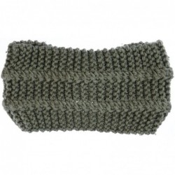 Cold Weather Headbands Womens Winter Chic Turban Bowknot/Floral Crochet Knit Headband Ear Warmer - Olive Green - CW185C75NKR ...