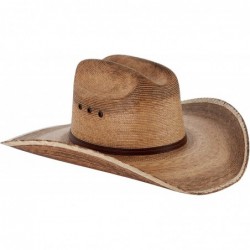 Cowboy Hats Western Cattleman Straw Cowboy Hat for Men - CQ12DVTY5VN $71.40