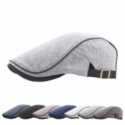 Newsboy Caps Beret Hat for Men-Outdoor Sun Visor Hat Unisex Adjustable Peaked Cap Newsboy Hat (Navy) - Navy - C118DUL4DXU $14.35