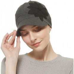 Skullies & Beanies Bamboo Fashion Hat for Woman Daily Use with Brim Visor- Hats for Cancer Chemo Patients Women - Dark Grey -...