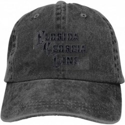 Baseball Caps Washed Dyed Adjustable Jeans Baseball Cap with Florida Georgia Line Logo for Men's & Women - CZ18XU2I5X9 $23.26
