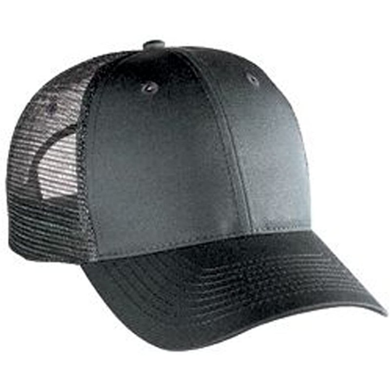 Baseball Caps Cotton Twill Low Profile Style Mesh Back Caps - Char. Gray - C717YEMYKIH $13.98