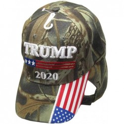 Skullies & Beanies Tradewinds President Trump 2020 Camouflage Camo with USA On Bill Embroidered Cap Hat - CI18NQDN2YT $18.45