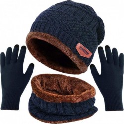 Skullies & Beanies Beanie Hat Scarf and Touchscreen Gloves Set for Men & Women Stretch Warm Fleece lining Cap(2Pcs / 3Pcs) - ...