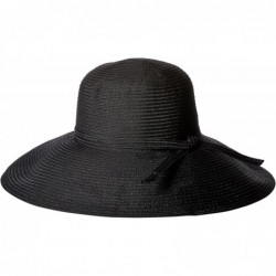 Sun Hats Women's 5-Inch Brim Sun Hat with Braid Self-Tie - Black - C1126AOQIY7 $29.30