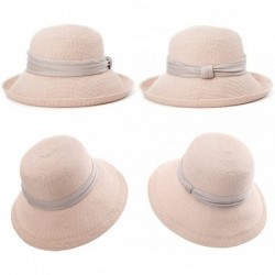 Sun Hats Womens UPF50 Foldable Summer Sun Beach Straw Hats Accessories Wide Brim - 89323_pink - CJ17Y0A7H6E $41.60