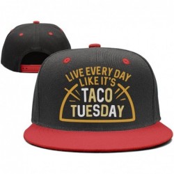 Baseball Caps Unisex Live Every Day Like It's Taco Tuesday Caps Visor Hats - Live Every Day-5 - CO18GZE0D4Y $29.28